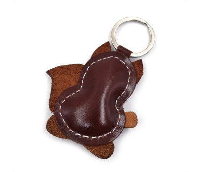 Eichhörnchen Leder Schlüsselanhänger