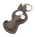 Rabbit Leather Keychain