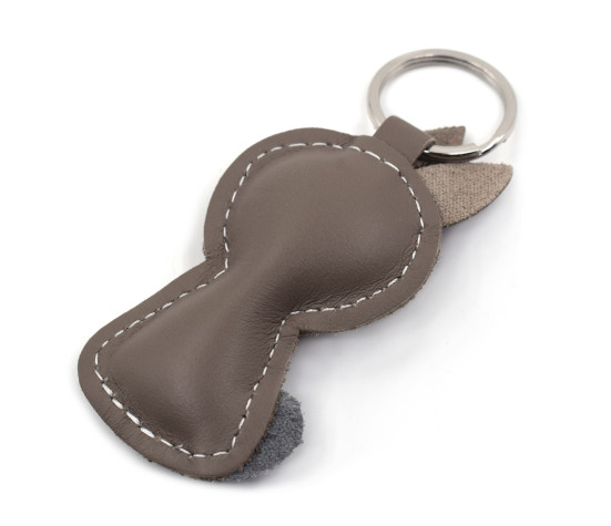 Rabbit Leather Keychain
