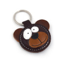 Bear Leather Keychain