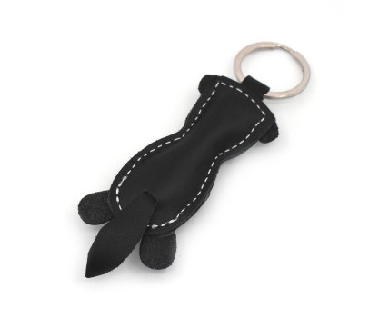 Otter Leather Keychain