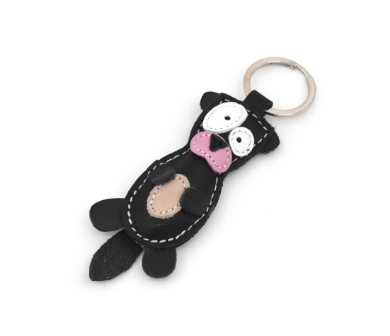Otter Leather Keychain