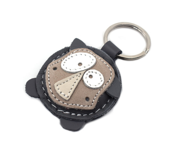 Rhino Leather Keychain