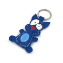 Blue Rabbit Leather Keychain Blue Rabbit Leather Keychain