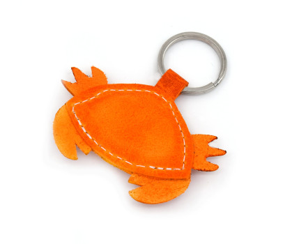 Crab Leather Keychain