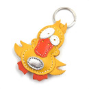 Yellow Duck Leather Keychain
