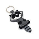 Raccoon Leather Keychain