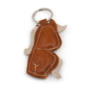 Brown Icelandic Horse Leather Keychain