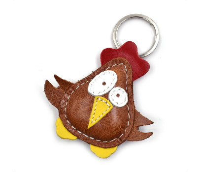 Chicken Leather Keychain