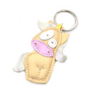 Unicorn Leather Keychain
