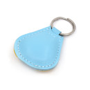 Colorful Owls Leather Keychain