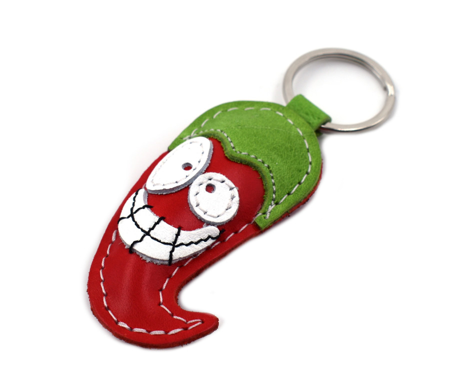 Hot Pepper Leather Keychain Hot Pepper Leather Keychain
