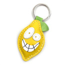 Lemon Leather Keychain