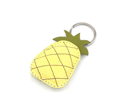 Ananas Leder Schlüsselanhänger