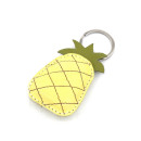 Pineapple Leather Keychain