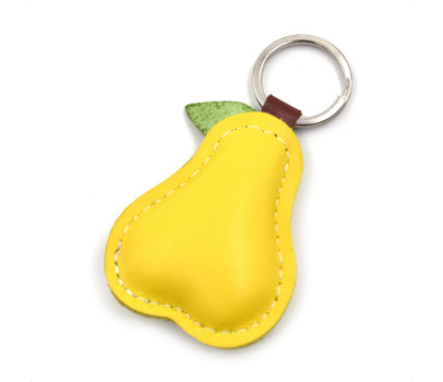 Pear Leather Keychain