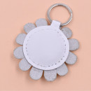 Daisy Leather Keychain
