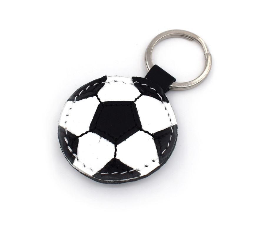 Football Leather Keychain