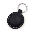 Smiley In Love Leather Keychain