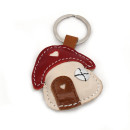 Fairy House Leather Keychain