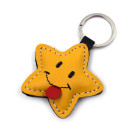 Cheeky Star Leather Keychain