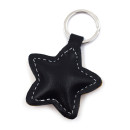 Cheeky Star Leather Keychain