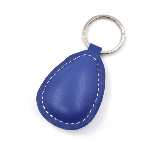 Evil Eye Leather Keychain