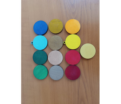 Wooden sales stand for keychains – Vario S