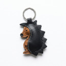 Brown Hedgehog Leather Keychain Brown Hedgehog Leather Keychain