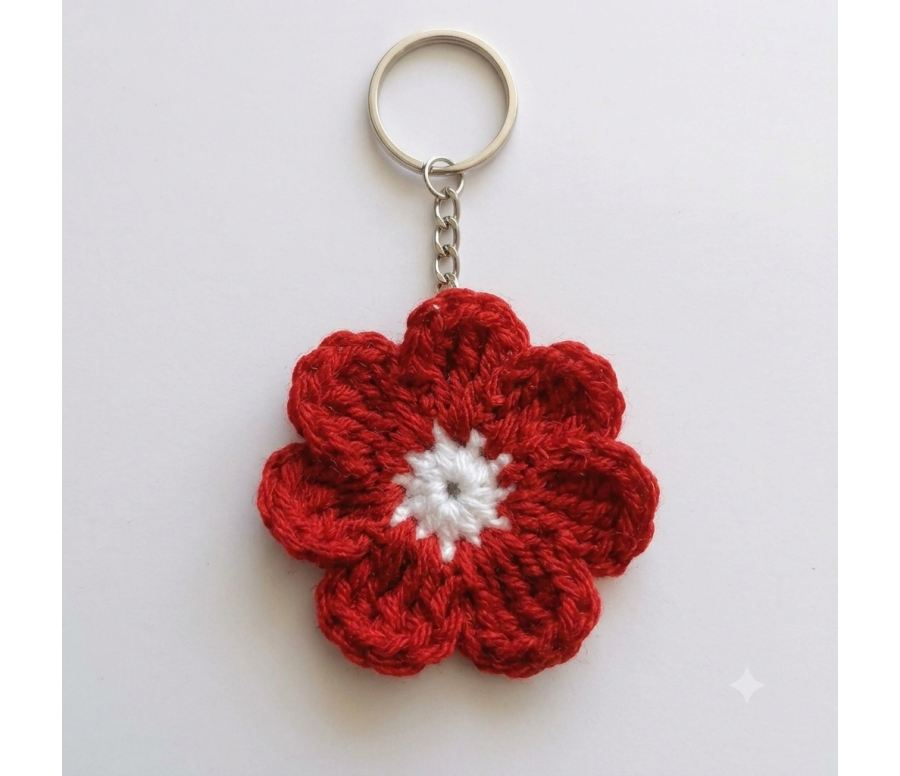 Flower Crocheted Keychain Flower Crocheted Keychain
