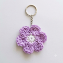 Flower Crocheted Keychain