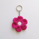 Flower Crocheted Keychain