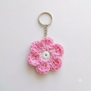 Flower Crocheted Keychain