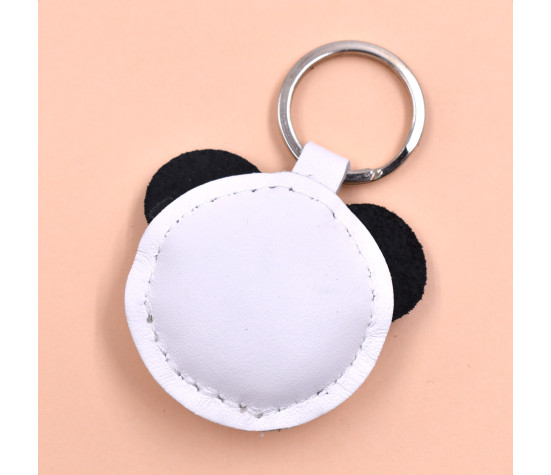 Panda Leder Schlüsselanhänger