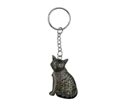 Cat Wooden Keychain | Mamiwerk