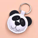 Panda Leather Keychain