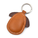 Brown Dog 2 Leather Keychain