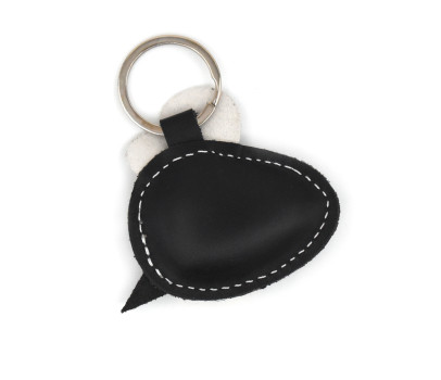 Bee Leather Keychain