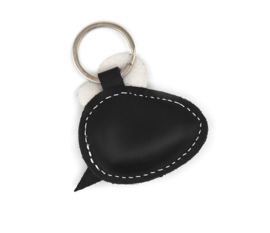 Bee Leather Keychain