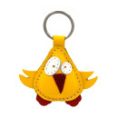 Yellow Chick Leather Keychain