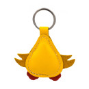 Yellow Chick Leather Keychain