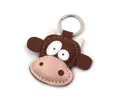 Cow Leather Keychain