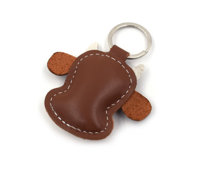 Cow Leather Keychain
