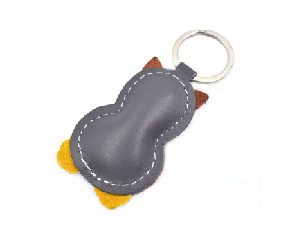 Gray Owl Keychain