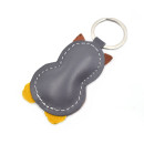 Graue Eule Schlüsselanhänger