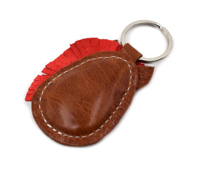 Brown Horse Leather Keychain