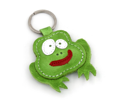 Frosch Leder Schlüsselanhänger
