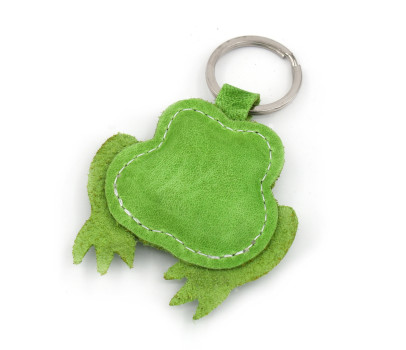Frog Leather Keychain