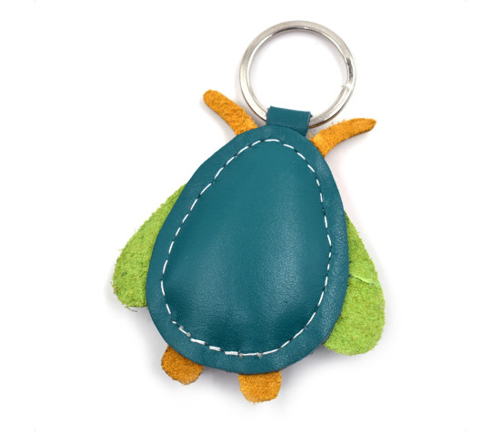 Funny Bug Leather Keychain
