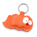 Caterpillar Leather Keychain